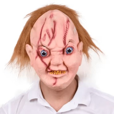 Chucky Saçlı Lateks Maske